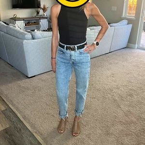 Old Navy High Waisted Ankle Length Boyfriend Jeans - Size 0